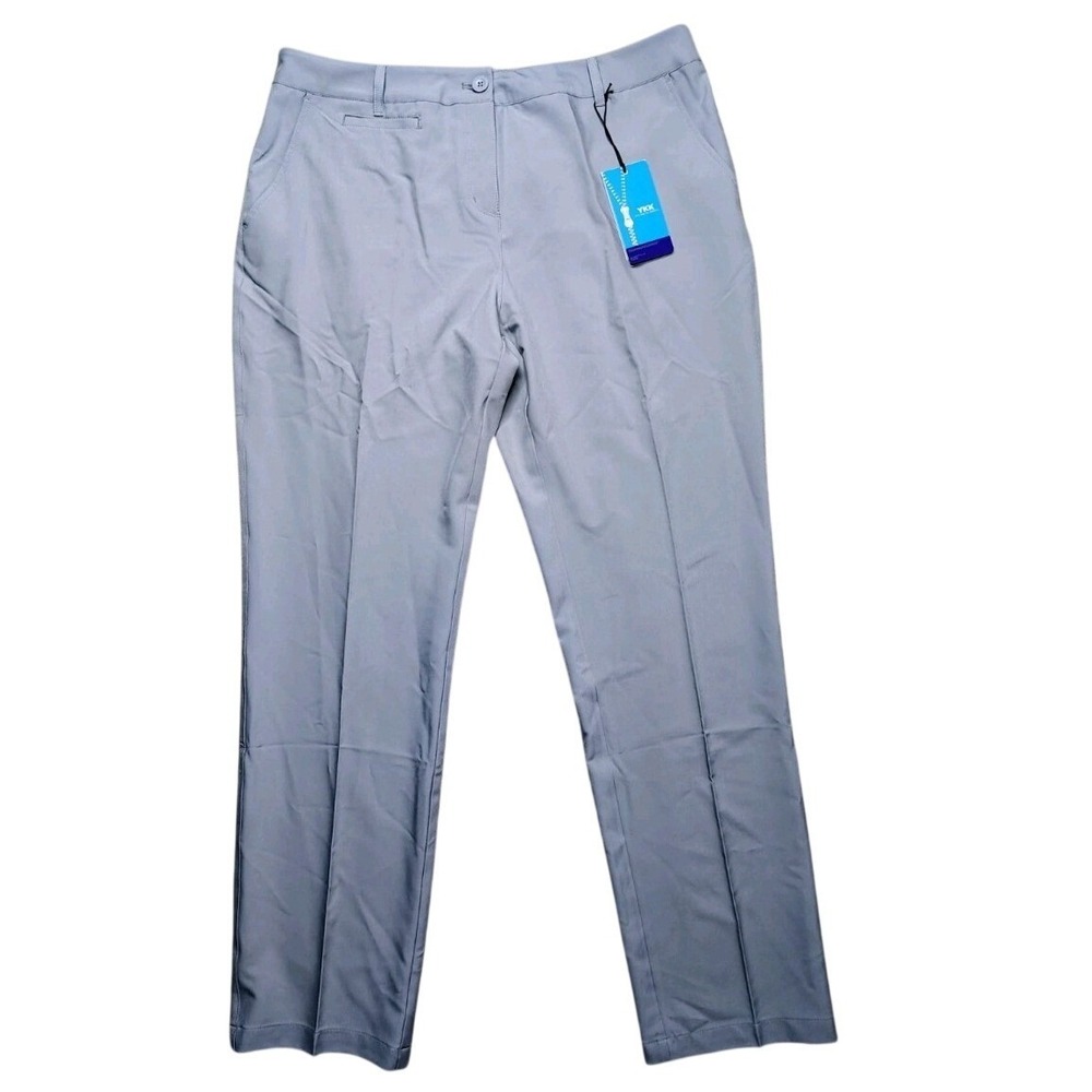 Lesmart Pants Golf Women Stretch Lightweight Breathable Quick Dry Sz 12 NWT Grey